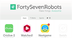 Desktop Screenshot of fortysevenrobots.com